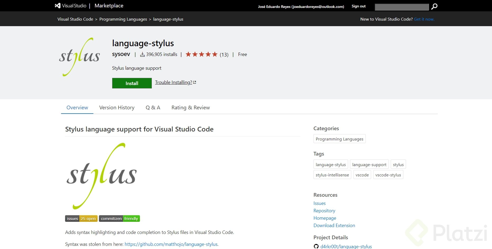 FireShot Capture 016 - language-stylus - Visual Studio Marketplace - marketplace.visualstudio.com.png