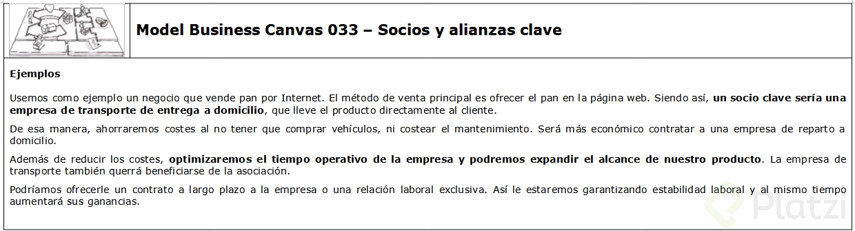 Model Business Canvas 033 - Socios y alianzas clave