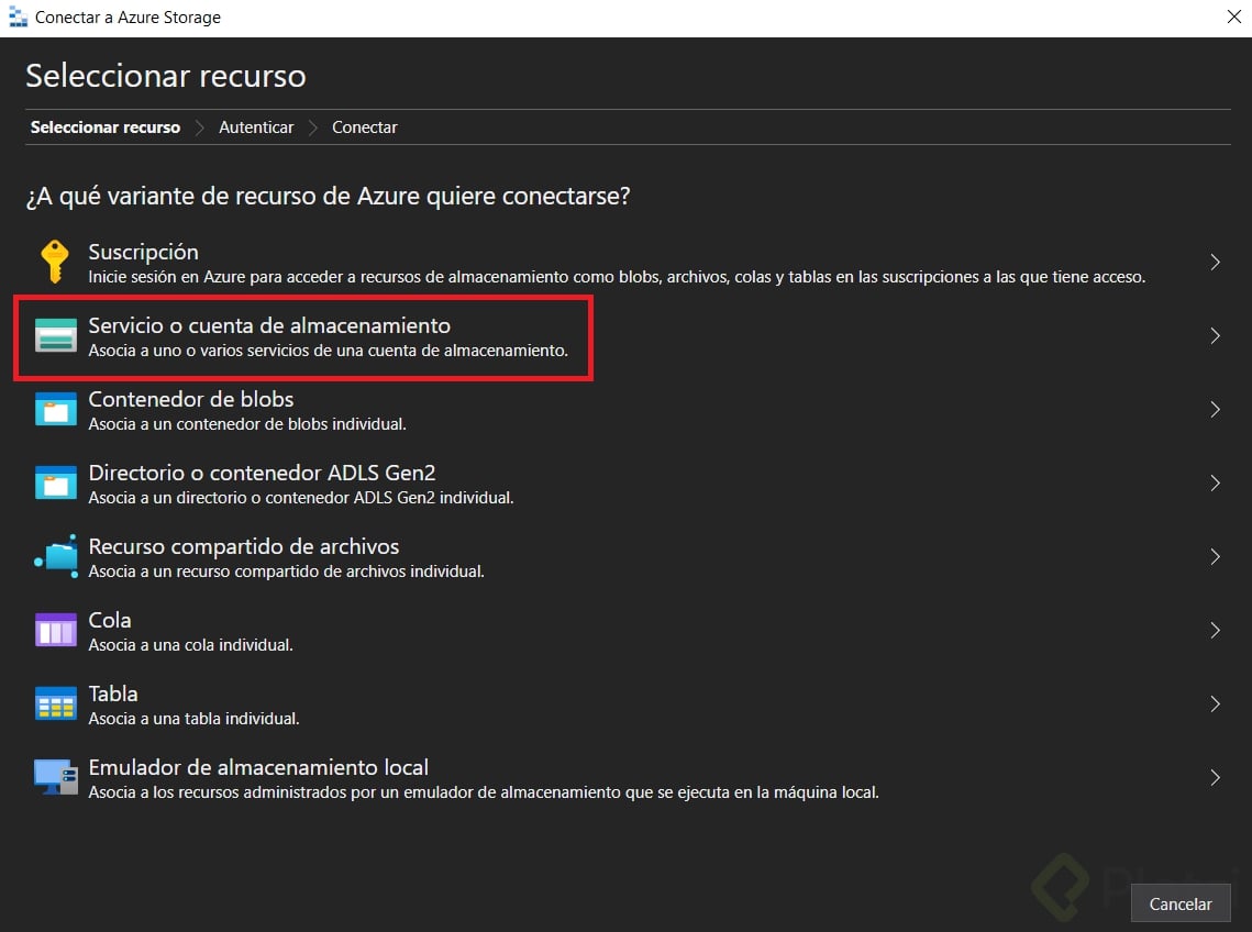 Azure Storage Explorer Platzi