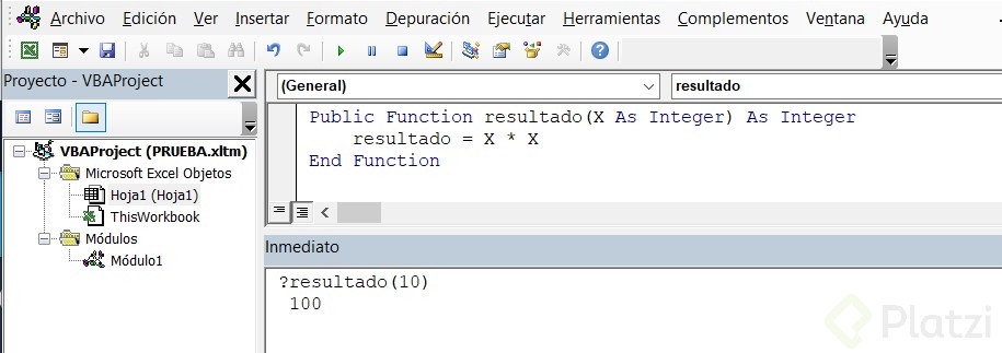Crear una función - Platzi