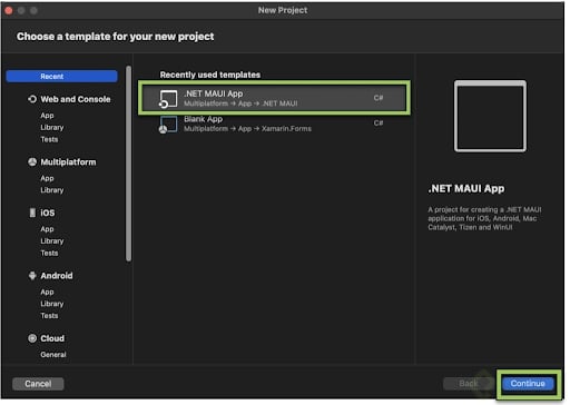 Plantilla para proyecto en Visual Studio