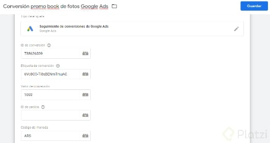 Conversión con Google Ads