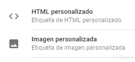 Etiquetas personalizadas en Google Tag Manager