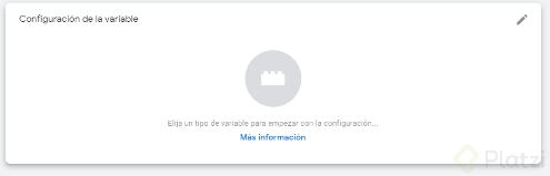 Configurar variable en Google Tag Manager