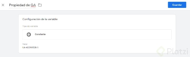 Propiedad de Google Analytics