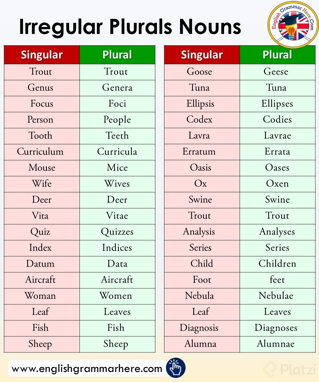irregular-plural-nouns-platzi