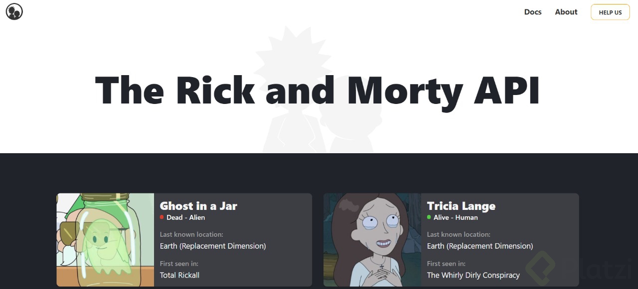API de Rick and Morty
