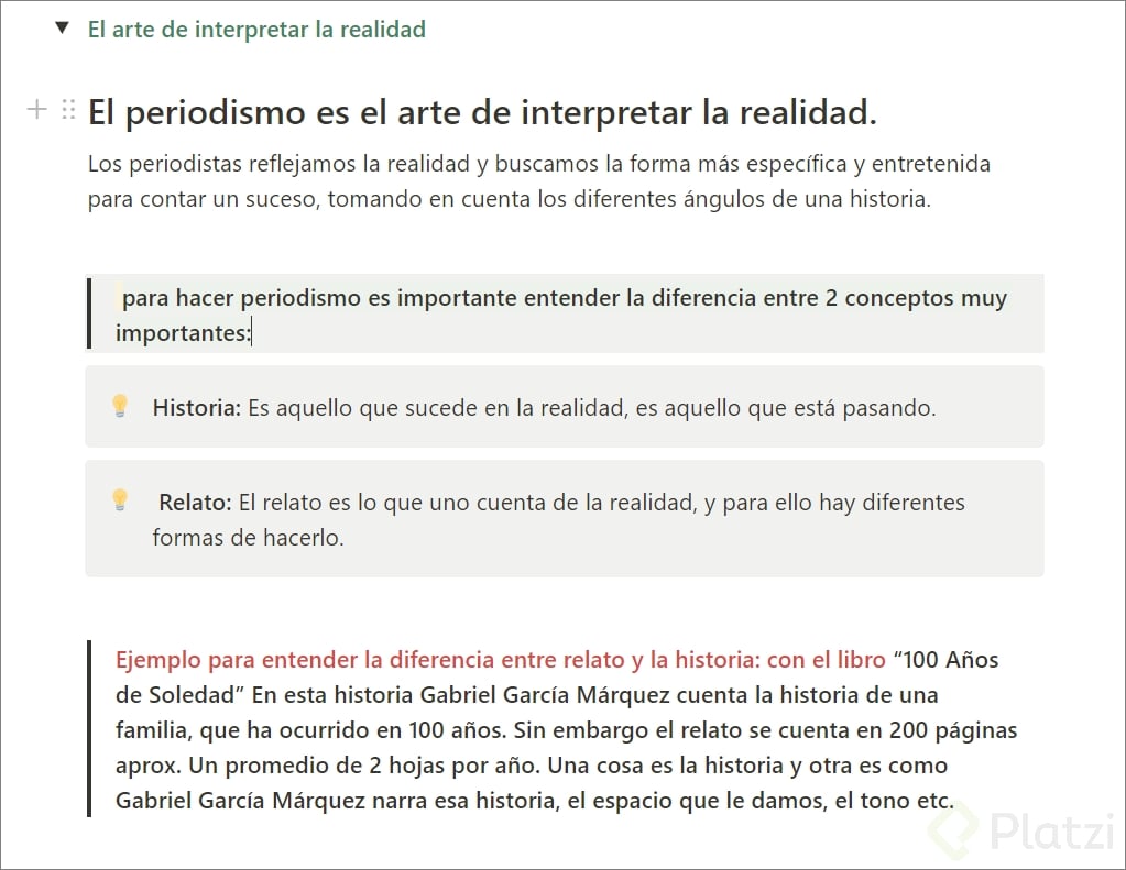 El arte de interpretar la realidad - Platzi