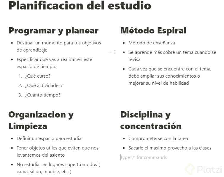 Planificación Del Estudio - Platzi