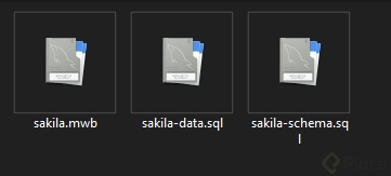 Archivos de la base de datos Sakila