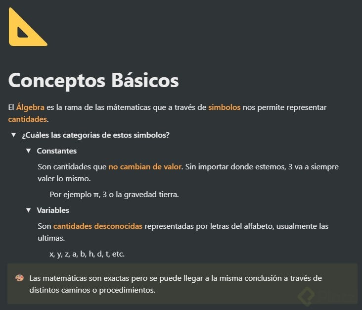 constantes y variables en matematicas