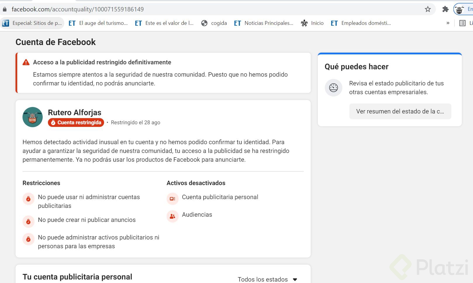 cuenta publicitria  Rutero inhabilitada.JPG