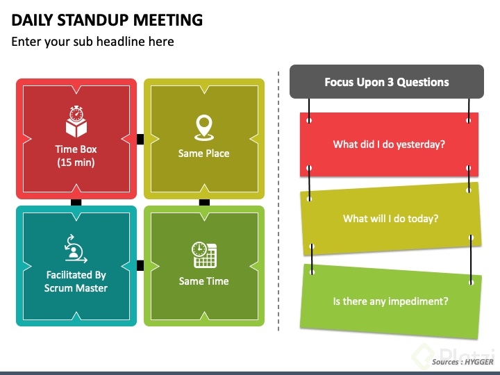 El seguimiento del proyecto Daily standup Platzi
