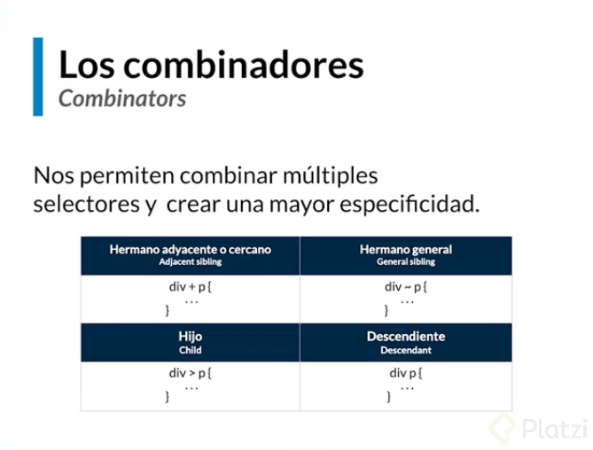 Combinadores: Adjacent Siblings (combinators)