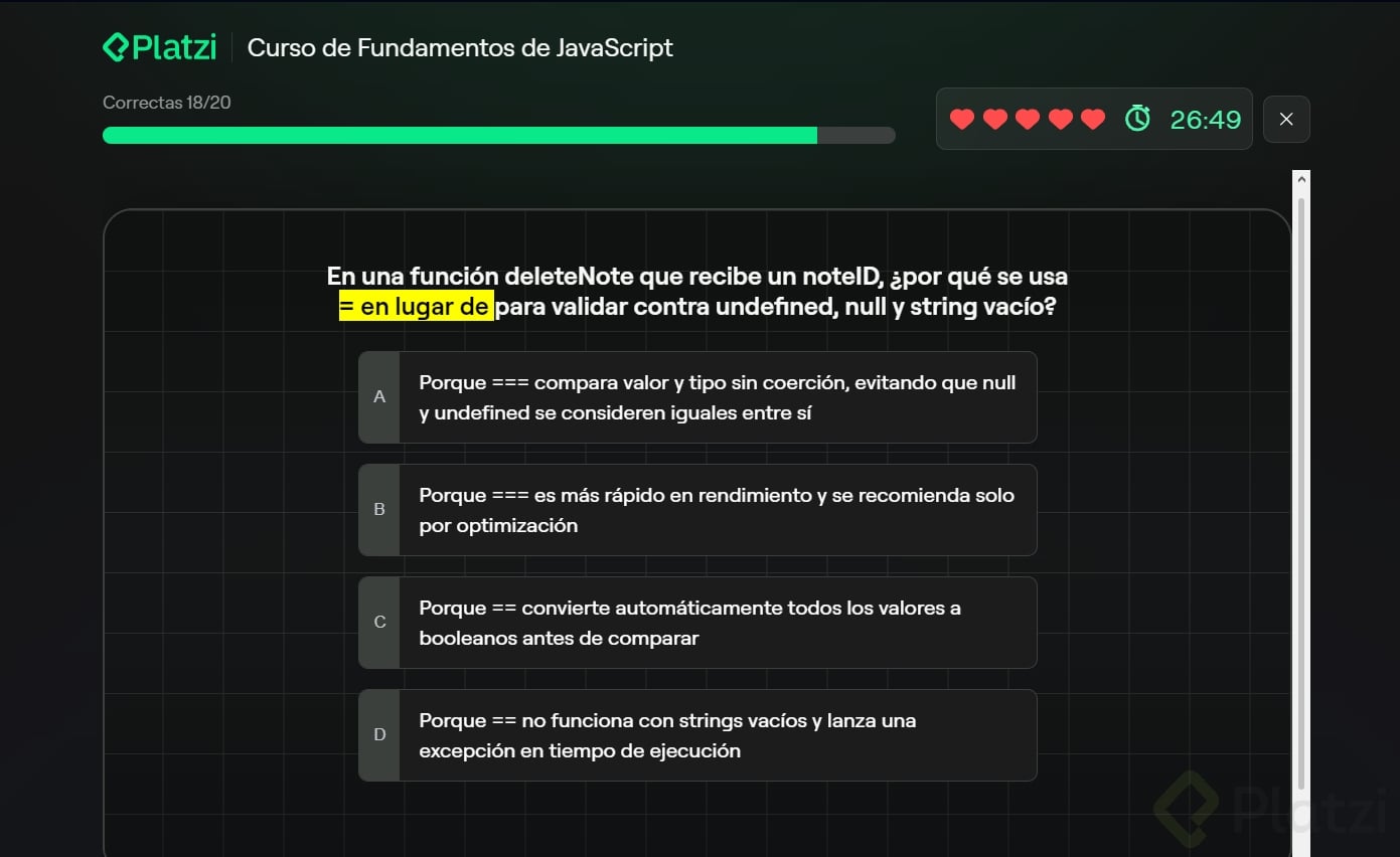 problema en examen
