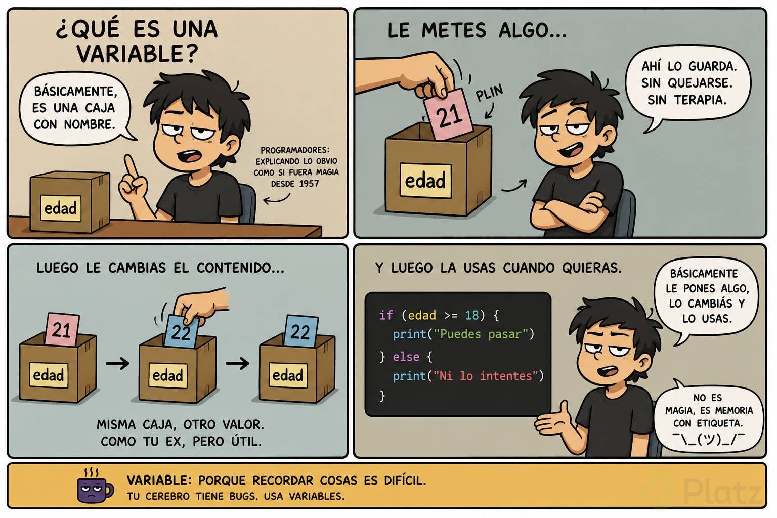 ¿Qué es una variable?