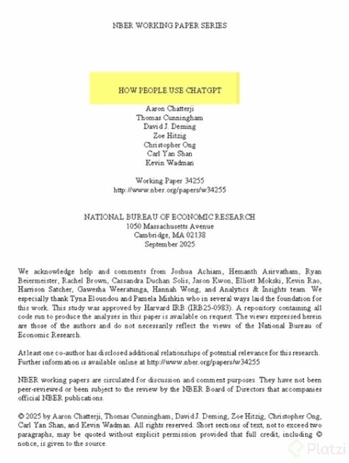 How People use ChatGPT