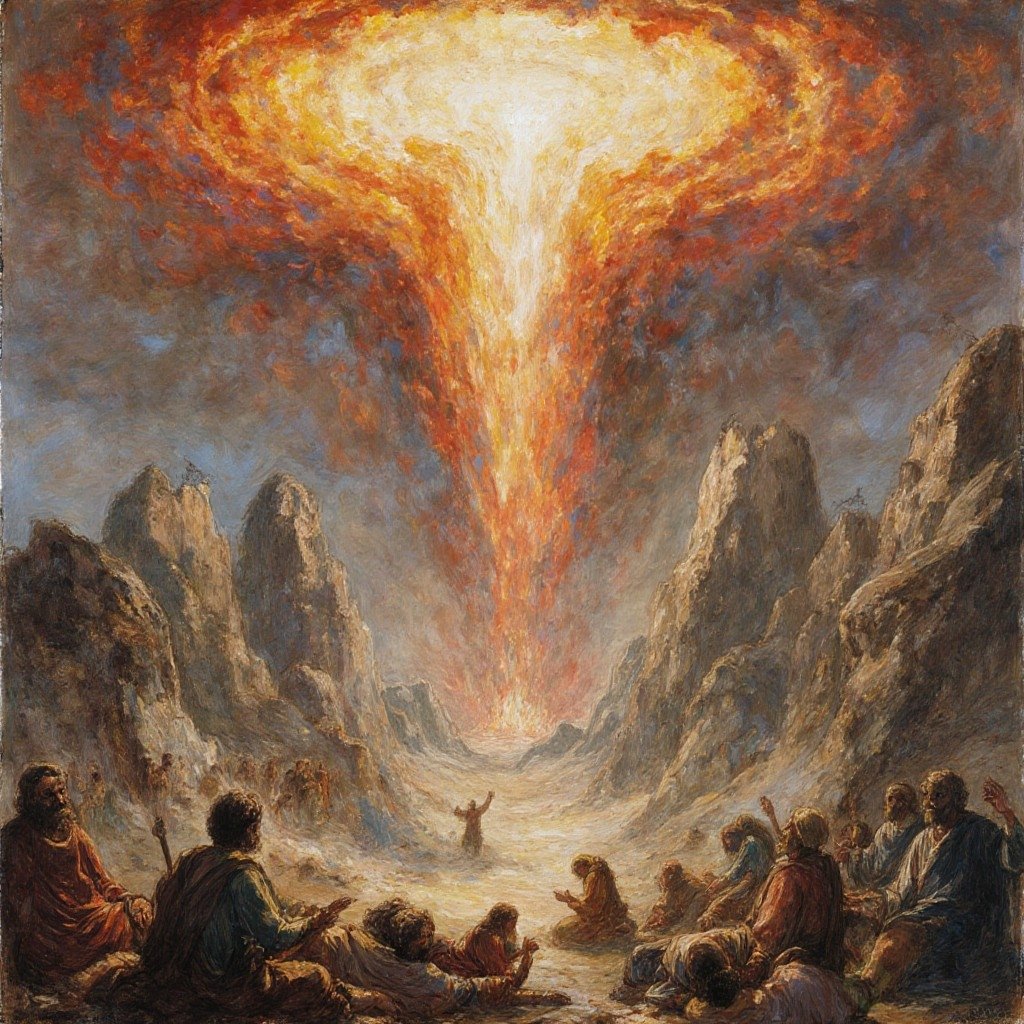 APOCALYPTIC SCENE FROM THE VISION OF JOHN THE APOSTLE