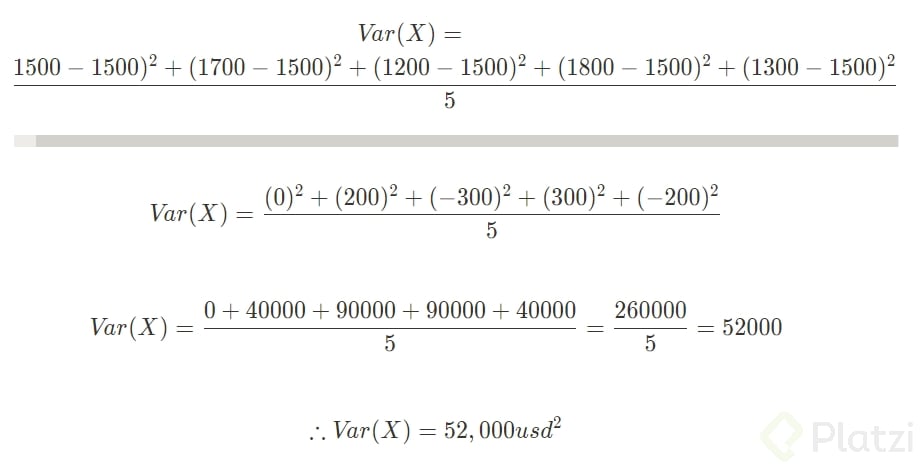 Varianza Y Desviación Estándar - Platzi