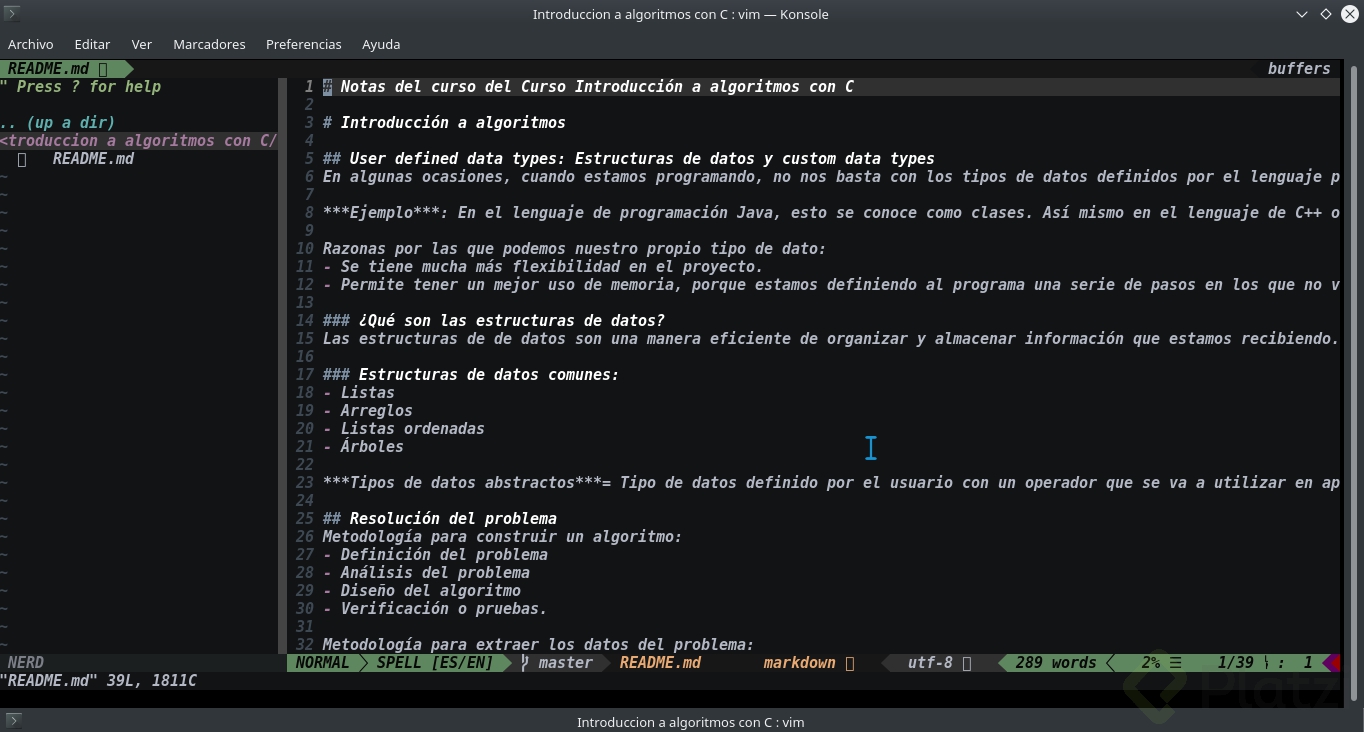 Personalizar vim para python